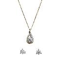 9ct Yellow Gold Earrings & Pendant Gift Set