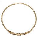 9ct Yellow Gold Plait Necklace