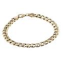 9ct Yellow Gold 8" Curb Bracelet