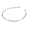 9ct White Gold Small Herringbone Bracelet