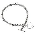 Hot Diamonds T-bar and Heart Bracelet