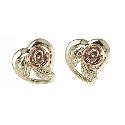 9ct Yellow Gold Clogau Rose Stud Earrings