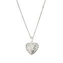 Sterling Silver Filigree Heart Pendant