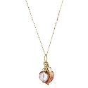 9ct Yellow Gold Multi Charm Murano Glass Pendant