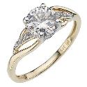 9ct Yellow Gold Cubic Zirconia Wrap Ring