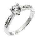 Forever Diamond 18ct white gold half carat diamond ring