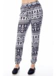 Charcoal Tribal Print Joggers