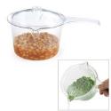 Large Stain-Proof Microwave Lidded Saucepan