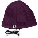 Headphone Hats (Chunky Knit Plum)