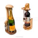 Don't Break The Bottle (Wooden with corkscrew)