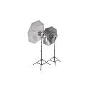 Interfit INT089 500 Watt Tungsten Twin Umbrella Kit