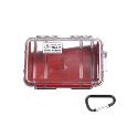 Peli 1050 Microcase Clear with Red Liner