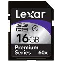 Lexar 16GB 60x Premium SDHC Card